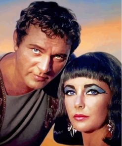 Richard Burto And Elizabeth Taylor Cleopatra Diamond Painting