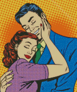 Romantic Couple Pop Art Diamond Painting