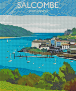 Salcombe South Devon Poster Diamond Painting