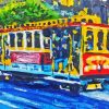 San Francisco Cable Car Art Diamond Painting