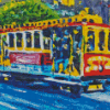 San Francisco Cable Car Art Diamond Painting