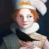 Boy And Black Bird Diamond Painting