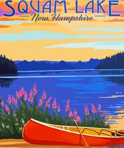 Squam Lake Poster Diamond Painting