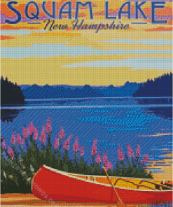 Squam Lake Poster Diamond Painting