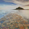 St Micheals Mount Island In England Diamond Painting