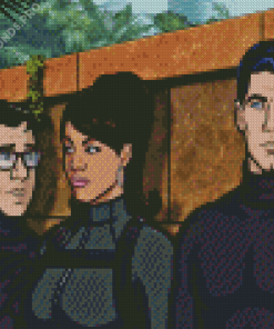 Sterling Archer And Characters Diamond Painting