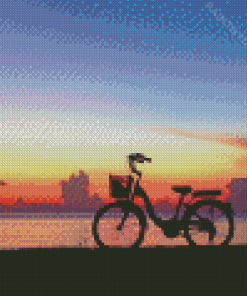 Sunset Bicycle Tour Diamond Painting