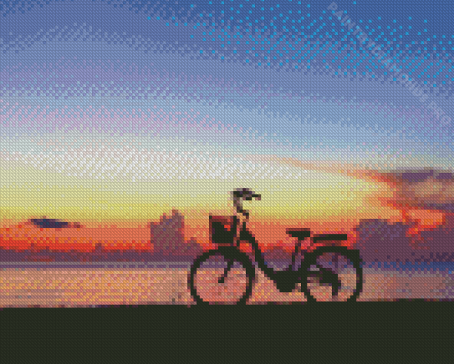 Sunset Bicycle Tour Diamond Painting