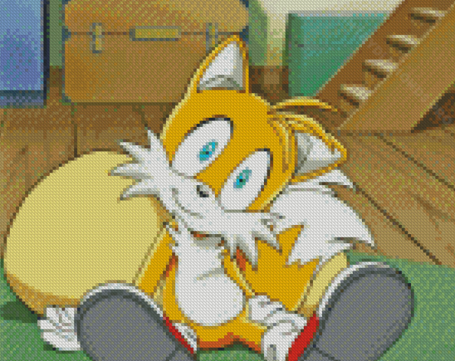 Tails The Hedgehog Comic Book Diamond Painting