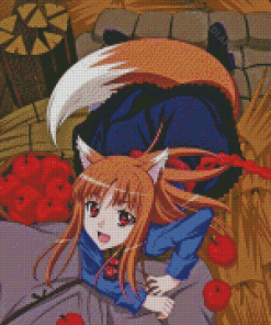 The Holo Wolf Girl Diamond Painting