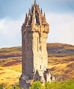 The National Wallace Monument Stirling Tower In Scotland diamond Painting