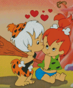 The Pebbles And Bamm Bamm Show Diamond Painting