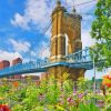 The Roebling Bridge In Cincnnati Diamond Painting