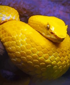 The Yellow Snake Viper Diamond Painting