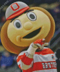 The Mascot Brutus Buckeye Diamond Painting