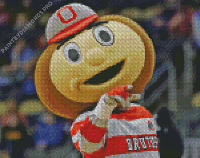 The Mascot Brutus Buckeye Diamond Painting