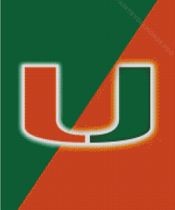 The Miami Football Logo Diamond Painting