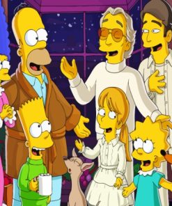 The Simpsons In Christmas Diamond Painting