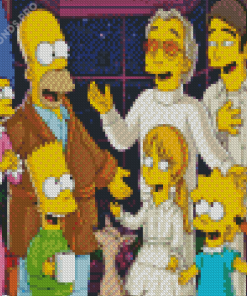 The Simpsons In Christmas Diamond Painting