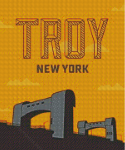 Troy Ny Poster Diamond Painting