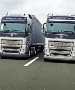 Two Volvo Trucks Diamond Painting