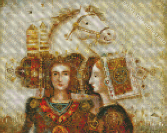 Women With Horse By Mersad Berber Diamond Painting