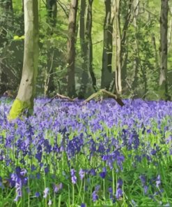 Woodland Bluebell Diamond Painting