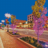 Wooster City Street At Night Diamond Painting