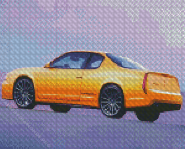 Yellow Chevy Monte Carlo Diamond Painting