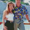 Young Arnold Schwarzenegger And Linda Hamilton Diamond Painting