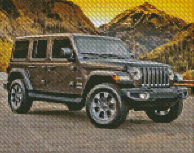 Aesthetic 2018 Jeep Wrangler Diamond Painting