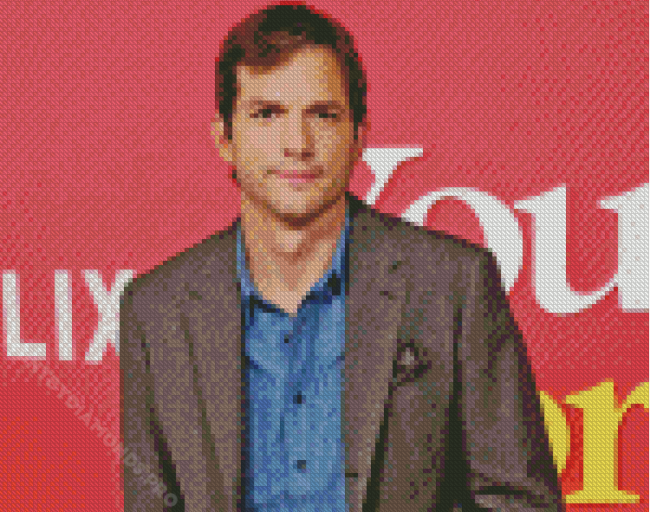 Aesthetic Ashton kutcher Diamond Painting