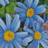 Aesthetic Blue Daisies Diamond Painting