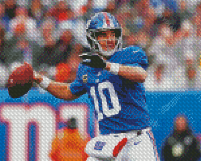 Aesthetic Eli Manning Diamond Painting