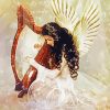 Aesthetic Harpist Angel Diamond Painting