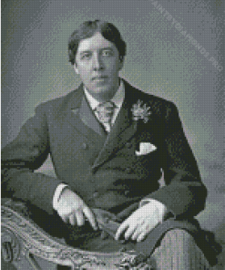 Black And White Oscar Wilde Diamond Painting