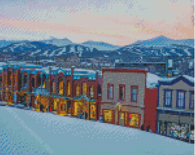 Breckenridge Buildings Diamond Painting