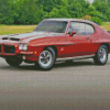 Brown Classic 1971 Gto Judge Car Diamond Painting