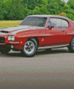 Brown Classic 1971 Gto Judge Car Diamond Painting