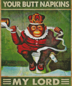 Butt Napkins Monkey Diamond Painting