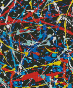 Colorful Jackson On Pollock Art Diamond Painting