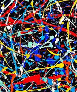 Colorful Jackson On Pollock Art Diamond Painting