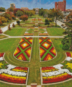 Colorful Garden Of Oklahoma University Diamond Painting