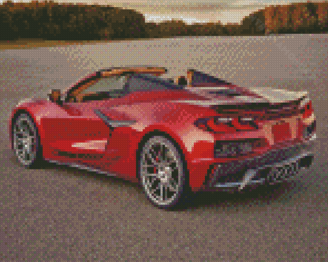 Cool C8 Convertible Corvette Diamond Painting