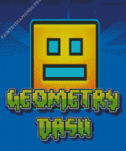 Geometry Dash Video Game Diamond Painting