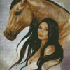 Horse And Woman Diamond Painting