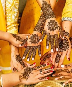 Indian Wedding Henna Diamond Painting