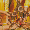 Indian Wedding Henna Diamond Painting