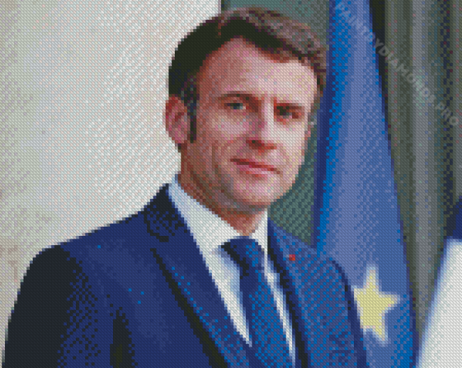 Macron President Diamond Painting