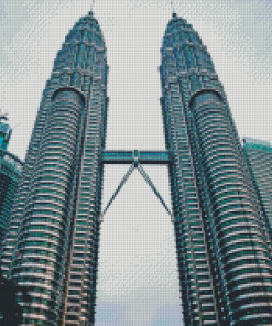 Malaysia Petronas Twin Towers Diamond Painting